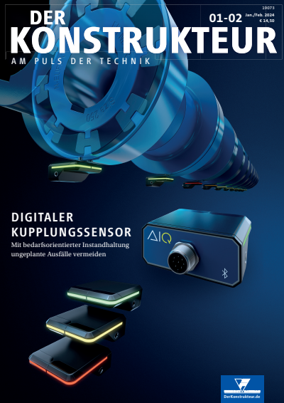 Cover der Ausgabe: DER KONSTRUKTEUR Jahrgang 55 (2024), Heft 01-02