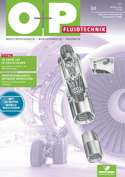 Cover der Ausgabe: O+P Fluidtechnik Jahrgang 68 (2024), Heft 10