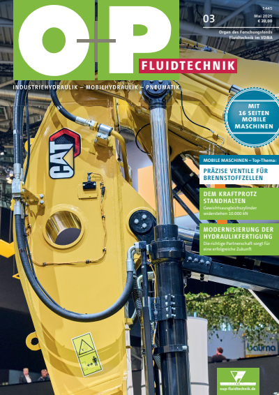 Cover der Ausgabe: O+P Fluidtechnik Jahrgang 69 (2025), Heft 3