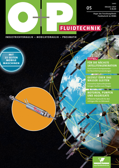 Cover der Ausgabe: O+P Fluidtechnik Jahrgang 69 (2025), Heft 5