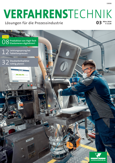Cover der Ausgabe: Verfahrenstechnik Jahrgang 58 (2024), Heft 03