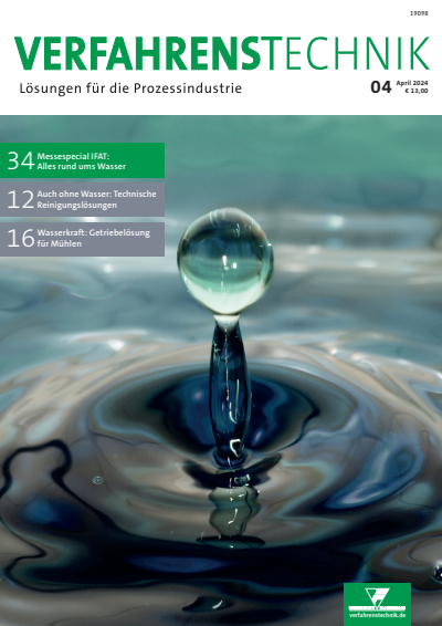 Cover der Ausgabe: Verfahrenstechnik Jahrgang 58 (2024), Heft 04