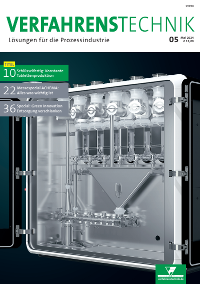 Cover der Ausgabe: Verfahrenstechnik Jahrgang 58 (2024), Heft 05