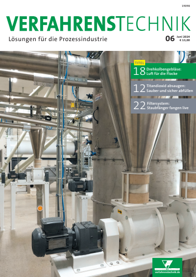 Cover der Ausgabe: Verfahrenstechnik Jahrgang 58 (2024), Heft 06