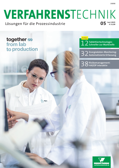 Cover der Ausgabe: Verfahrenstechnik Jahrgang 59 (2025), Heft 05