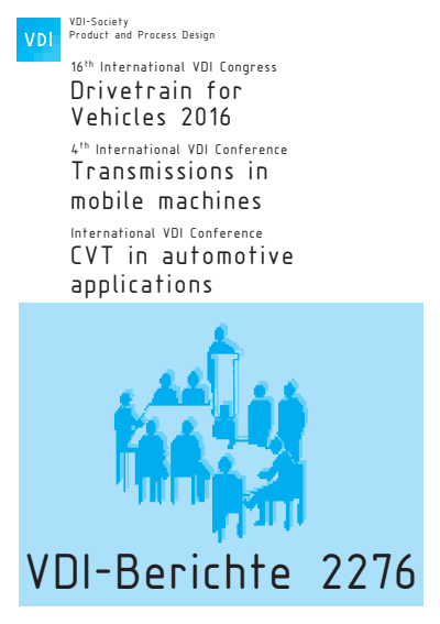 Cover des Buchs: Drivetrain for Vehicles 2016