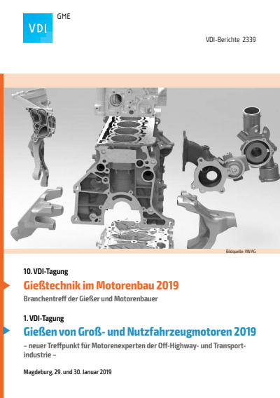 Cover des Buchs: Gießtechnik im Motorenbau 2019