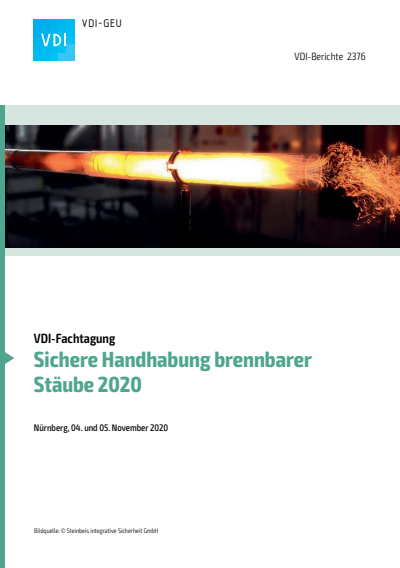 Cover des Buchs: Sichere Handhabung brennbarer Stäube 2020