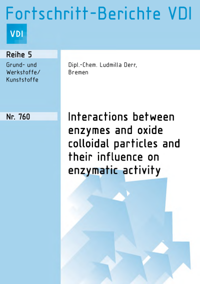 Cover des Buchs: Interactions between enzymes and oxide colloidal particles and their influence on enzymatic activity