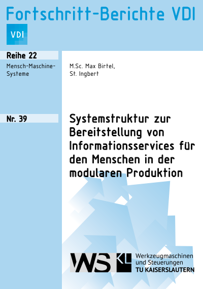 Cover des Buchs: Systemstruktur zur Bereitstellung von Informationsservices für den Menschen in der modularen Produktion