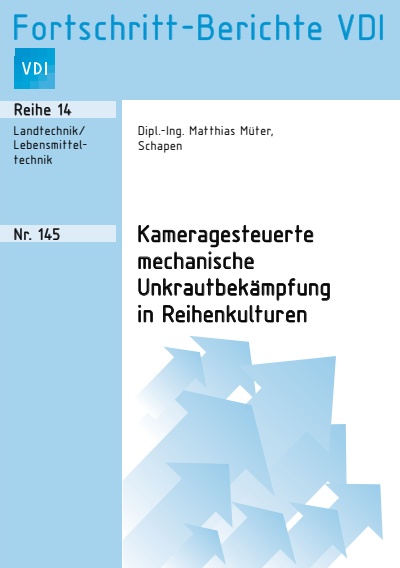 Cover des Buchs: Kameragesteuerte mechanische Unkrautbekämpfung in Reihenkulturen