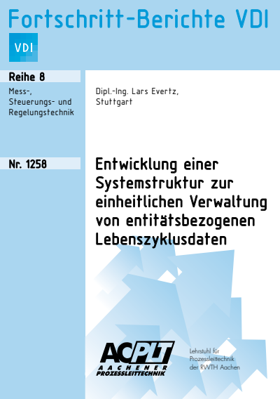 Cover des Buchs: Entwicklung einer Systemstruktur zur einheitlichen Verwaltung von entitätsbezogenen Lebenszyklusdaten