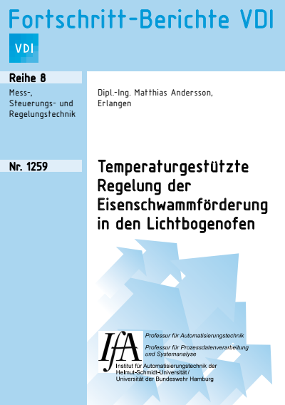 Cover des Buchs: Temperaturgestützte Regelung der Eisenschwammförderung in den Lichtbogenofen