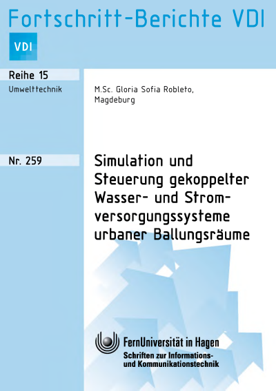 Cover des Buchs: Simulation und Steuerung gekoppelter Wasser- und Stromversorgungssysteme urbaner Ballungsräume