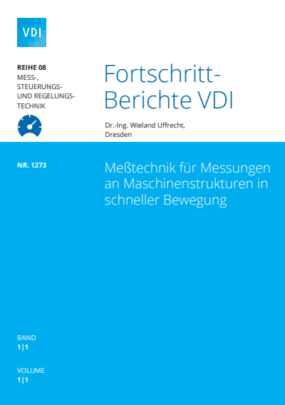 Cover des Buchs: Meßtechnik für Messungen an Maschinenstrukturen in schneller Bewegung
