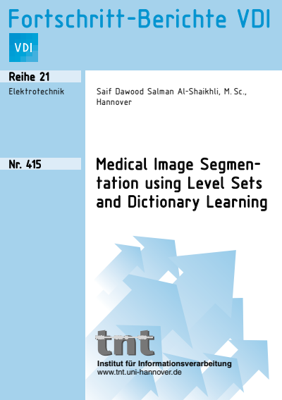 Cover des Buchs: Medical Image Segmentation using Level Sets and Dictionary Learning