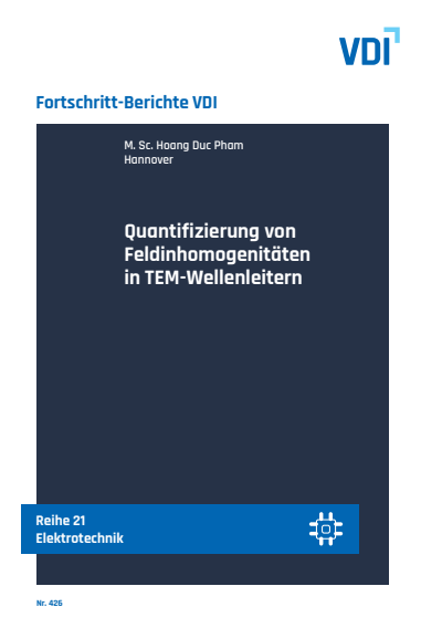 Cover des Buchs: Quantifizierung von Feldinhomogenitäten in TEM-Wellenleitern