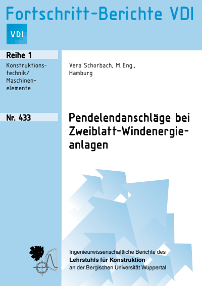Cover des Buchs: Pendelendanschläge bei Zweiblatt-Windenergieanlagen