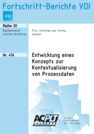 Cover des Buchs: Entwicklung eines Konzepts zur Kontextualisierung von Prozessdaten