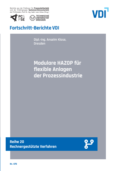 Cover des Buchs: Modulare HAZOP für flexible Anlagen der Prozessindustrie