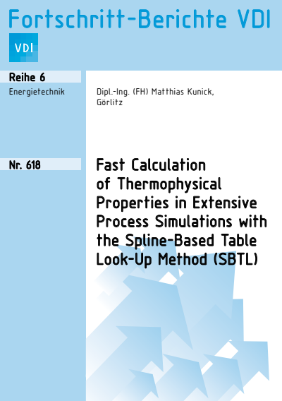 Cover des Buchs: Fast Calculation of Thermophysical Properties in Extensive Process Simulations with the Spline-Based Table Look-Up Method (SBTL)
