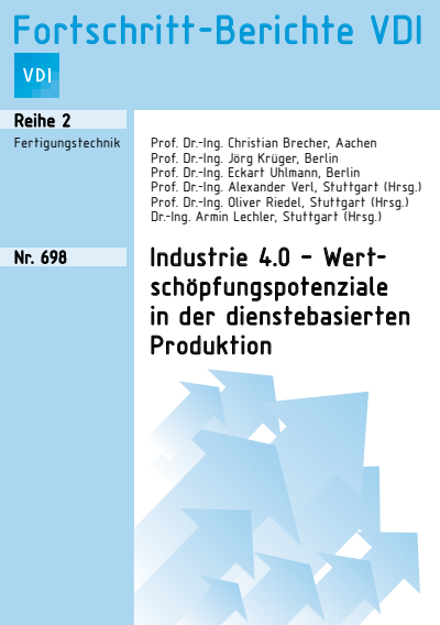 Cover des Buchs: Industrie 4.0 – Wertschöpfungspotenziale in der dienstebasierten Produktion