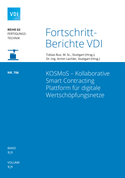 Cover des Buchs: KOSMoS – Kollaborative Smart Contracting Plattform für digitale Wertschöpfungsnetze