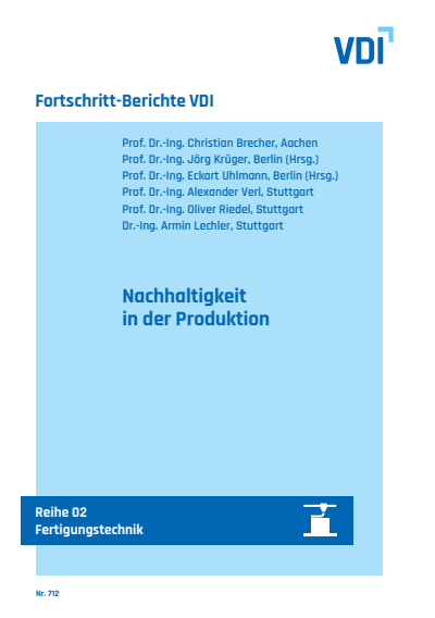 Cover des Buchs: Nachhaltigkeit in der Produktion