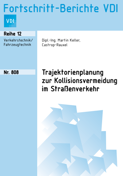 Cover des Buchs: Trajektorienplanung zur Kollisionsvermeidung im Straßenverkehr