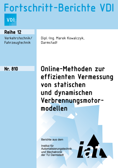 Cover des Buchs: Online-Methoden zur effizienten Vermessung von statistischen und dynamischen Verbrennungsmotormodellen