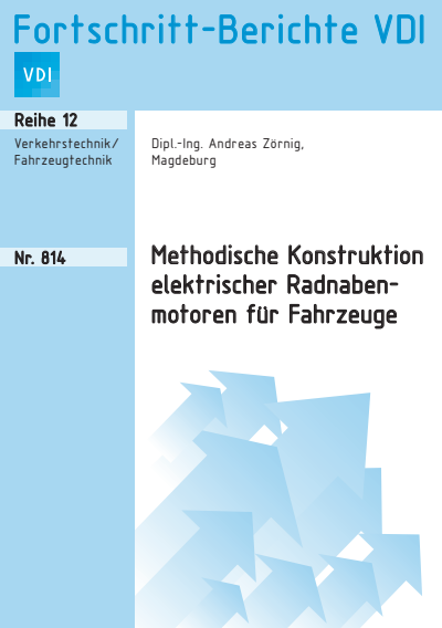 Cover of book: Methodische Konstruktion elektrischer Radnabenmotoren für Fahrzeuge