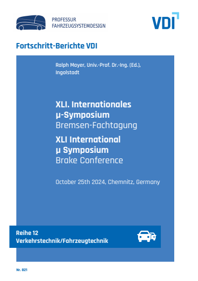 Cover des Buchs: XLI. Internationales μ-Symposium – Bremsen-Fachtagung