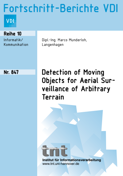 Cover des Buchs: Detection of Moving Objects for Aerial Surveillance of Arbitrary Terrain