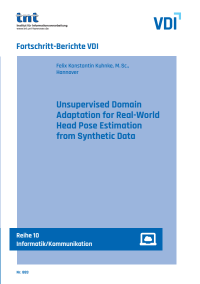 Cover des Buchs: Unsupervised Domain Adaption for Real-World Head Pose Estimation from Synthetic Data