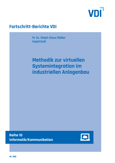 Cover des Buchs: Methodik zur virtuellen Systemintegration im industriellen Anlagenbau