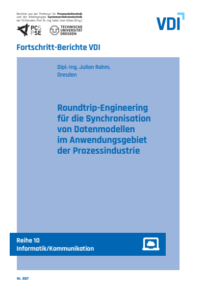 Cover des Buchs: Roundtrip-Engineering für die Synchronisation von Datenmodellen im Anwendungsgebiet der Prozessindustrie