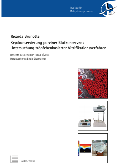 Cover des Buchs: Kryokonservierung porciner Blutkonserven: Untersuchung tröpfchenbasierter Vitrifikationsverfahren