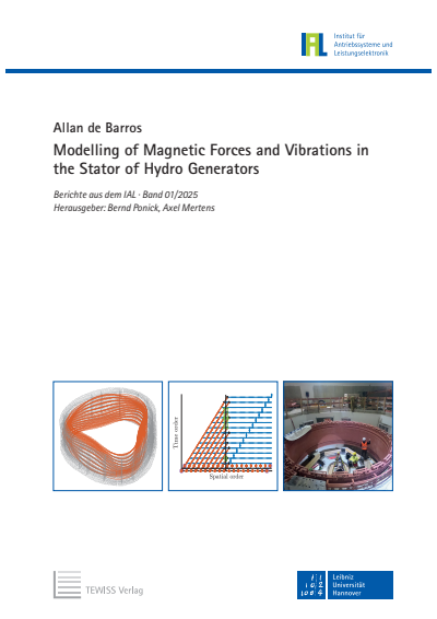 Cover des Buchs: Modelling of Magnetic Forces and Vibrations in the Stator of Hydro Generators