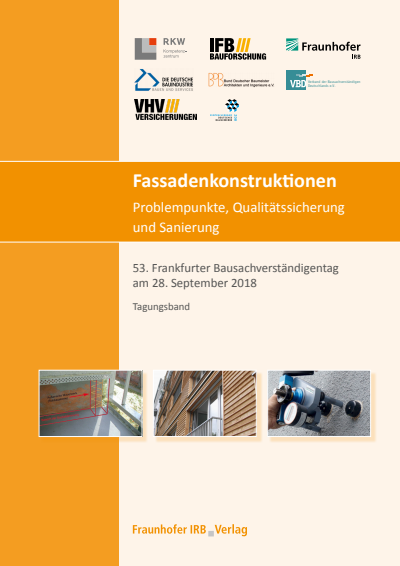 Cover des Buchs: Fassadenkonstruktionen - Problempunkte, Qualitätssicherung und Sanierung