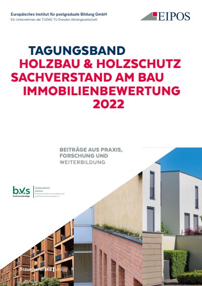 Cover des Buchs: Tagungsband: Holzschutz - Sachverstand am Bau - Immobilienbewertung 2022.