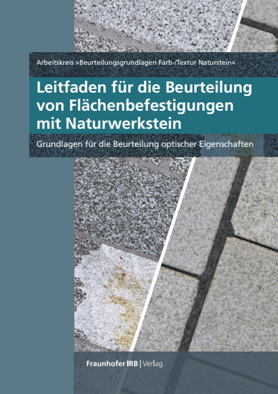 Cover des Buchs: Leitfaden für die Beurteilung von Flächenbefestigungen mit Naturwerkstein