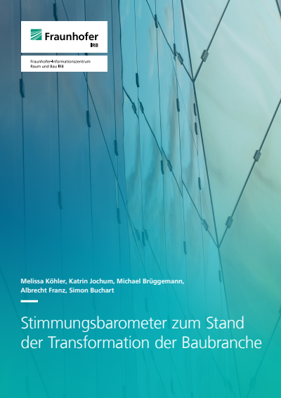 Cover des Buchs: Stimmungsbarometer zum Stand der Transformation der Baubranche