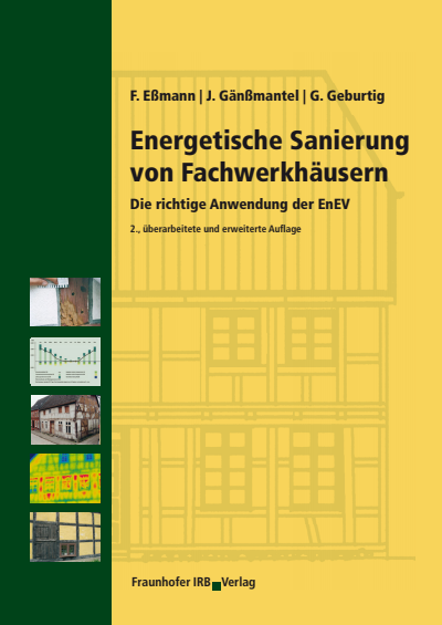 Cover des Buchs: Energetische Sanierung von Fachwerkhäusern.