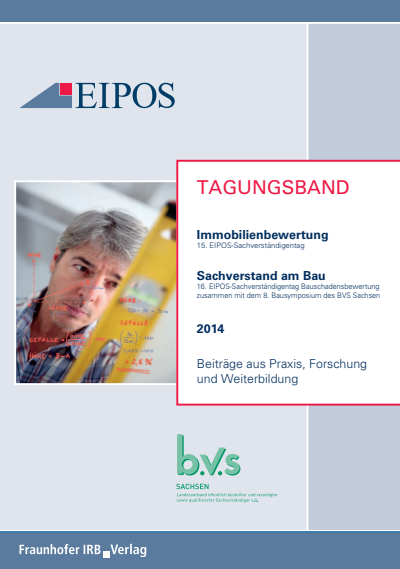 Cover des Buchs: Tagungsband der EIPOS-Sachverständigentage Immobilienbewertung und Sachverstand am Bau 2014.