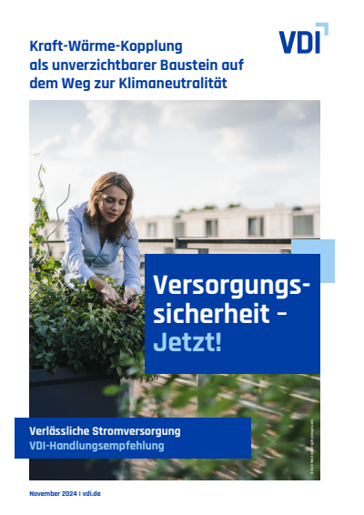 Cover des Buchs: Kraft-Wärme-Kopplung als unverzichtbarer Baustein auf dem Weg zur Klimaneutralität
