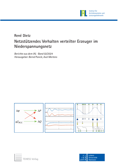 Cover des Buchs: Netzstützendes Verhalten verteilter Erzeuger im Niederspannungsnetz