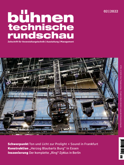 Cover der Ausgabe: Bühnentechnische Rundschau Jahrgang 116 (2022), Heft 2