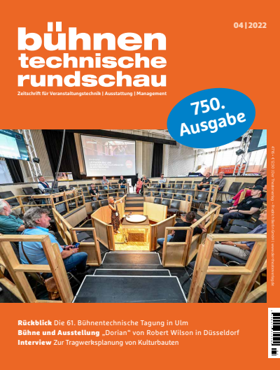 Cover der Ausgabe: Bühnentechnische Rundschau Jahrgang 116 (2022), Heft 4