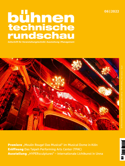 Cover der Ausgabe: Bühnentechnische Rundschau Jahrgang 116 (2022), Heft 6