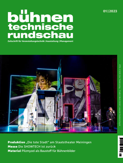 Cover der Ausgabe: Bühnentechnische Rundschau Jahrgang 117 (2023), Heft 1